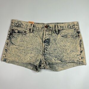 Levi's 501 Straight Button Fly Acid Was Shorts Size 31 NWT